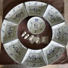 ⭐︎希少スヌーピー　手巻き寿司用小鉢2種 計13枚　箸置き5個セット『すぬうぴい』