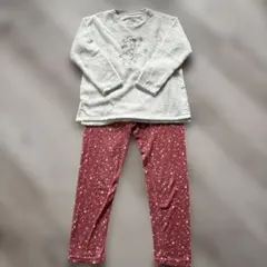 ミニーマウス ルームウェア 上下セット　ユニクロ