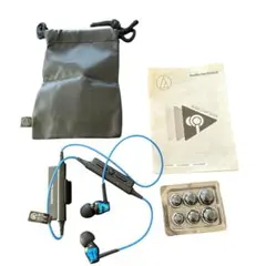 美品オーディオテクニカ ATH-CKR35BT ワイヤレスイヤホン　ブルー