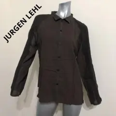 JURGEN LEHL　ヨーガンレール　バイカラー?　シャツ　ブラウンのサムネイル