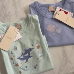 新品　未使用　タグ付き　プティマイン　petit main 半袖　tシャツ