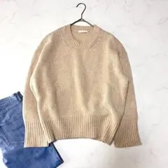 GALERIE VIE ファインウールクルーネックプルオーバー 23AW