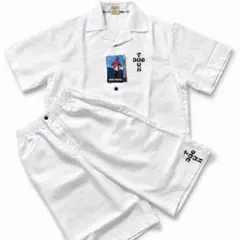 ドッグタウン セットアップ XL ホワイト オープンカラーシャツ ハーフパンのサムネイル