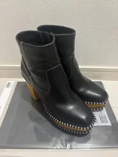 moussy 厚底ショートブーツL ウッドソール