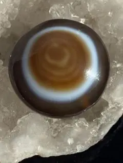 高級天眼石　天眼天珠　チベット　アイアゲート　お守り　開運　24.7