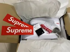 Nike Air Force 1 Supreme ホワイト 正規品 エアフォース
