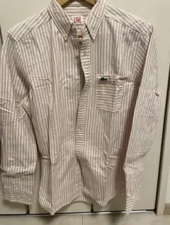 ラコステ　長袖シャツ　ストライプ　LACOSTE LIVE Yシャツ