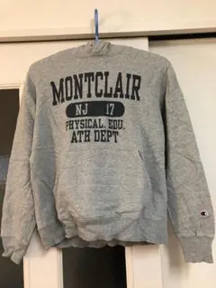 CHAMPION パーカー M カレッジプリント 90s グレー