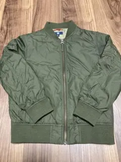 UNIQLO カーキ　キッズ　120 羽織り　上着　ブルゾン　ジャンパー