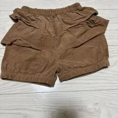 petit main コーデュロイ 半ズボン ブラウン