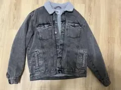 ボア付きデニムジャケット