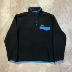 Patagonia スナップT ブラック/ターコイズ L 田中シェン