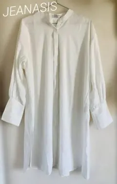 JEANASIS ロングシャツ　白　フリーサイズ　美品　ジーナシス