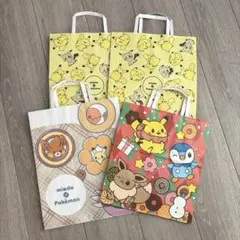 ミスタードーナツ　ポケモンコラボ　紙袋4枚セット