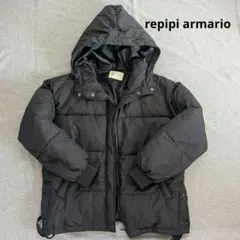 repipi armario フード付きダウンコート ブラック 160 アウター