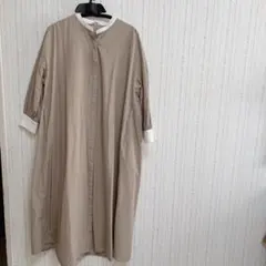 BEAMS HEART ストライプ シャツワンピース