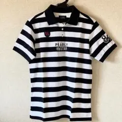 【新品】PEARLY GATES ストライプ ポロシャツ　サイズ4