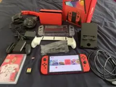 Nintendo Switch OLED マリオレッド 128GB ゲーム2本