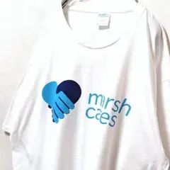 ポート&カンパニー マーシュケアーズ ロゴ Tシャツ ホワイト白 XL 古着