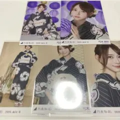 乃木坂46 弓木奈於 生写真 2025 浴衣 コンプ 5種 座り - メルカリ