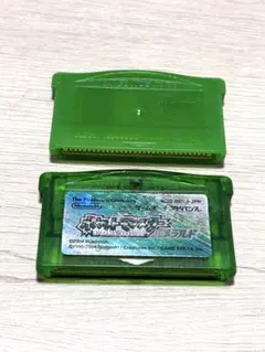 ポケットモンスター　ゲームボーイアドバンス　エメラルド・リーフグリーン　２個売り