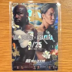 RIZIN ポテトスティック ポスターカードコレクション メイウェザー 朝倉