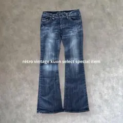 ローライズデニム　Y2Kコーデ　平成レトロ　ヴィンテージ　フレアデニム　ジーパン