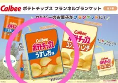 Calbee カルビー　ポテトチップスフランネル ブランケット　うすしお