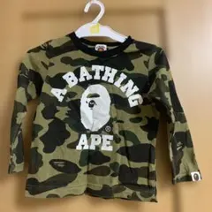 A BATHING APE カモフラージュ長袖Tシャツ　正規品