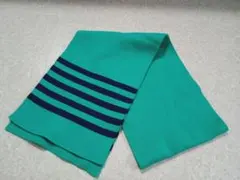 b**様 緑色のストライプマフラー