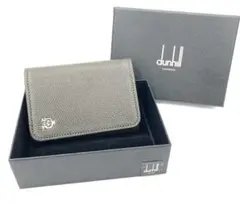 dunhill グレー レザー キーケース　♤