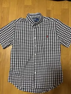 90s ラルフローレン　customfit 半袖シャツ M