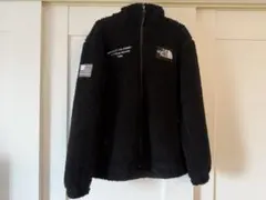 THE NORTH FACE ブラック フード付きボアジャケット XL