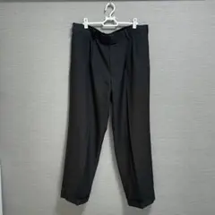 90s PERRY ELLIS ペリーエリス ツータックスラックス 黒 W32 90s PERRY ELLIS ペリーエリス ツータックスラックス 黒 W32