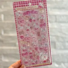 【正規品】ボンボンドロップシール ハローキティ　ピンク　大