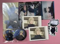 呪術廻戦　七海建人　五条悟　パンダ　両面宿儺　セット　カード　ステッカー　缶バ