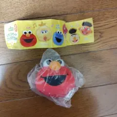 セサミストリート　エルモ　フェイスマスコット　 　セサミーストリート　ガチャ