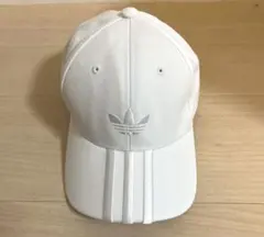 adidas ホワイト キャップ 3ストライプ