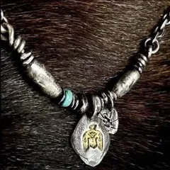 イーグルネックレス　ターコイズネックレス　ナバホ族　ネックレス　トルコ石　222