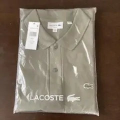 【タグ付新品】 LACOSTE ラコステ ポロシャツ スリムフィット 6 カーキ