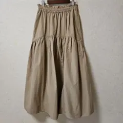 値下げ!【美品】niko and … カーブギャザーフレアスカート ゴムウエスト