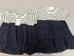 petit main ドッキングティアードTシャツ 2枚セット　新品のサムネイル