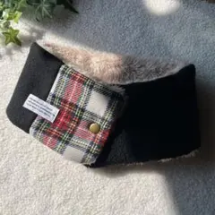 no.10hチェック柄&やわふわフリース ＆くるくるボア♡タグ付き、あったかボア