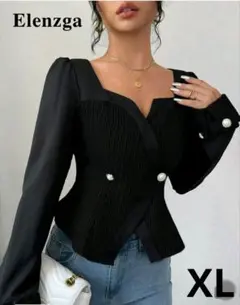 SHEIN　ウエストボタンシャツのサムネイル