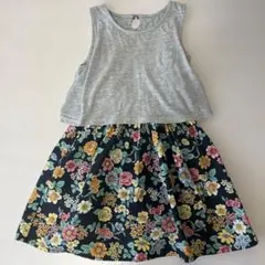 グローバルワーク　キッズ　ノースリーブ花柄ワンピース　XXL 130