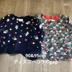 90 95 gap ディズニー　ミッキー　カットソー　セット