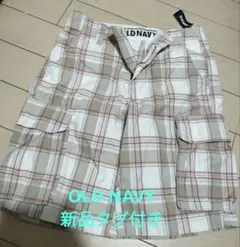 新品　OLD NAVY チェック柄 カーゴショートパンツ 28インチ　y2kのサムネイル