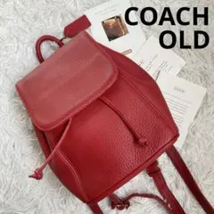 vintage coach old red 赤 sonoma backpack