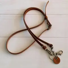A ショルダーストラップ 丸カンあり 栃木レザー ハンドメイド ブラウン
