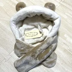 リリーアイボリー　キムラタン　クマ耳帽子